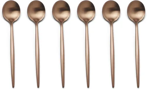 Miniatura 3 de JASHII Tenedores de frutas para aperitivos, tenedores de postre, tenedores de ensalada, hermosos tenedores de acero inoxidable para fiestas, Tenedor