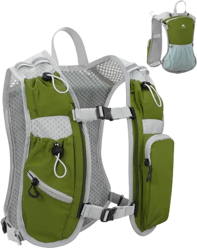 Miniatura 19 de Chaleco de correr para mujeres y hombres, mochila de hidratación para correr, chaleco para corredores, chaleco de hidratación, con soporte frontal