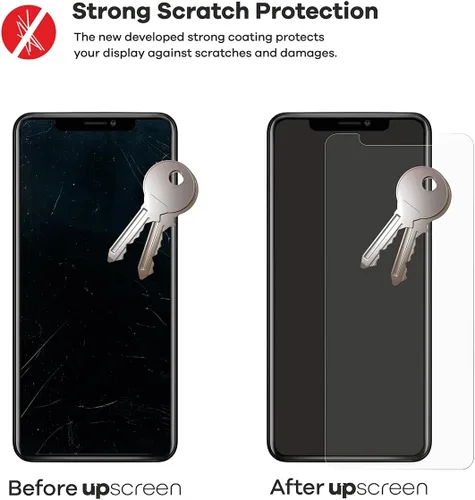 Miniatura 4 de upscreen Protector de pantalla de protección contra arañazos compatible con Google Pixel 6a - HD transparente, antihuellas
