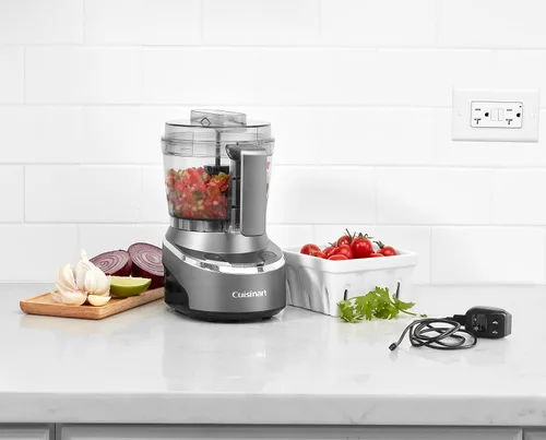Miniatura 4 de Cuisinart Mini procesador de alimentos y picadora, procesador pequeño para verduras, carnes y más, 4 tazas, eléctrico, negro, RMC-100
