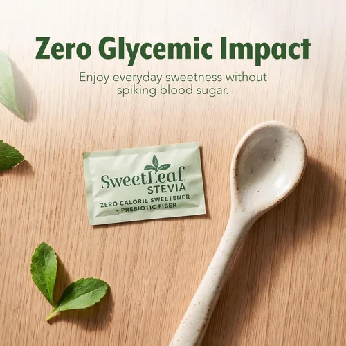 Miniatura 7 de SweetLeaf Paquetes de polvo de stevia - Edulcorante cero calorías con extracto de hoja de stevia, sin aditivo edulcorante artificial, sin azúcar