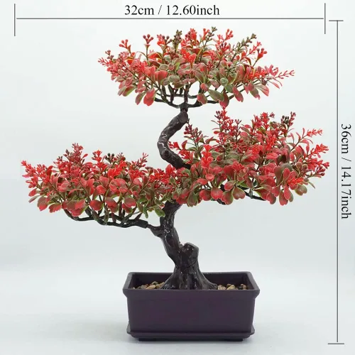 Miniatura 2 de Árbol bonsái artificial, planta bonsái, mini árbol bonsái, árbol bonsái de enebro, árboles Bonzai artificiales de interior, árboles bonsái verdes