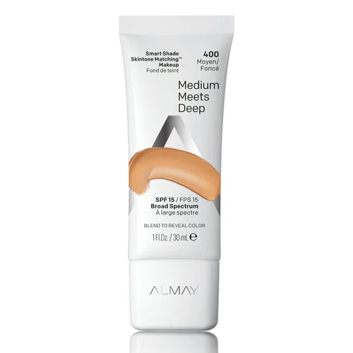 Miniatura 8 de Almay Smart Shade Skintone - Maquillaje a juego, base de cobertura media con acabado natural con SPF 15, hipoalergénico, libre de crueldad, sin 500