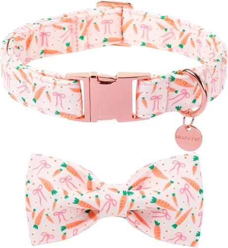 Miniatura 42 de Collar patriótico para perro con pajarita, collar de perro con lazo para el 4 de julio, collar de bandera estadounidense para perros medianos