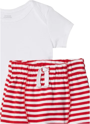 Miniatura 3 de Tienda Essentials Conjunto unisex de cárdigan de algodón de 3 piezas para bebés pantalones y body