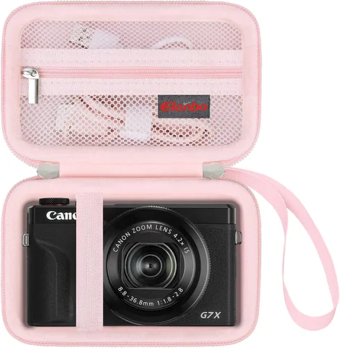 Miniatura 10 de Elonbo Funda para cámara digital Canon PowerShot G7 X Mark III/G7 X Mark II/Canon Powershot SX740 HS/ SX730 HS/ SX720 HS - Funda de transporte