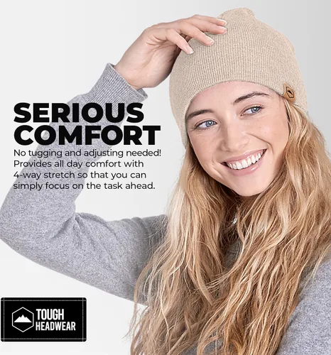 Miniatura 27 de Tough Headwear Daily Knit Beanie – Gorros para hombre – Sombreros de invierno para hombres y mujeres – Sombreros de punto cálidos para clima frío