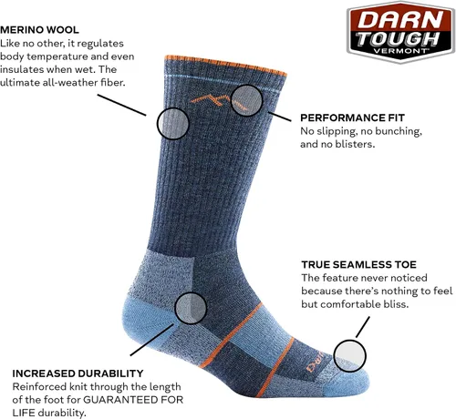 Miniatura 3 de Darn Tough Vermont - Calcetines de senderismo para botas con almohadilla total