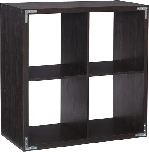 Miniatura 12 de Linon Home Decor Linon Dawes 4 gabinetes de almacenamiento de cubos de café expreso