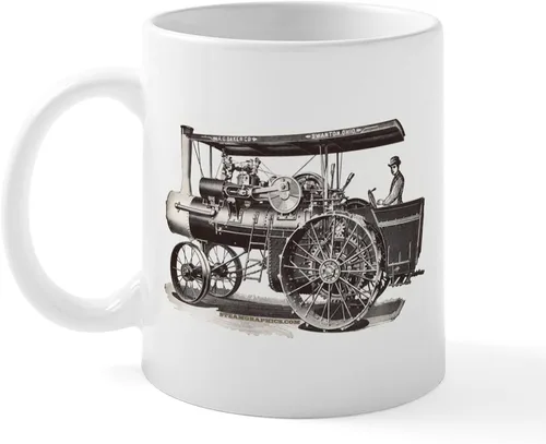 Miniatura 2 de CafePress Baker Steam Tractor Mug Taza de café de cerámica de 11 oz (11.0 fl oz)