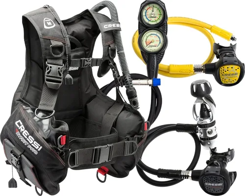 CRESSI Paquete de buceo para buceadores apasionados - Todo el equipo necesario para comenzar - Start-er Pro Pack: fabricado en Italia, calidad desde