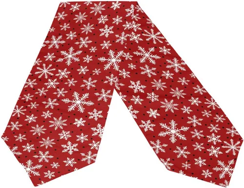 Miniatura 4 de MNSRUU Camino de mesa, copos de nieve y estrellas, invierno, Navidad, comedor, mesa auxiliar, camino de mesa auxiliar para boda, granja, hogar