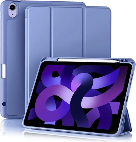 Miniatura 14 de Akkerds Funda compatible con iPad Air de 11 pulgadas de 7ª/6ª generación (M3/M2) 2025/2024, para iPad Air de 5ª/4ª generación de 10.9 pulgadas Rosa