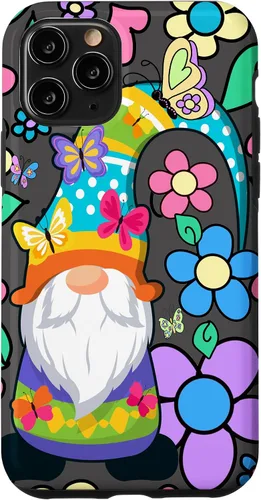 Miniatura 29 de Floral Daisy Flower Pattern with Butterflies Funny Gnome Case for iPhone 17