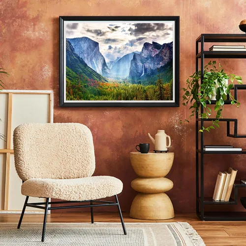 Miniatura 6 de Rompecabezas para adultos, paquete de 2 rompecabezas de 1000 piezas, Parque Nacional Yosemite y Puente Largo de madera en el Parque Nacional Puente