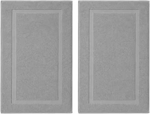 Miniatura 50 de Juego de alfombra de baño 100 % de algodón turco para hotel y spa de lujo y opciones de tapete de baño de espuma viscoelástica