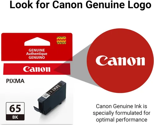 Miniatura 5 de Canon CLI-65 Depósitos de tinta negra genuina, compatibles con impresoras PIXMA PRO-200 y PIXMA PRO-200S (paquete de 2)