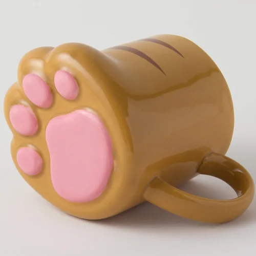 Miniatura 6 de Taza de porcelana Tiger Cat Paw de 9 onzas