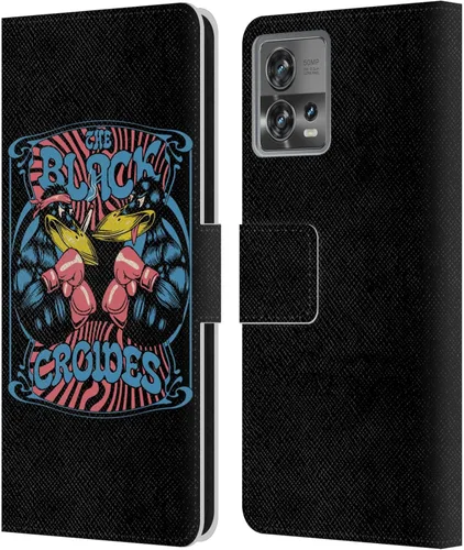 Head Case Designs Officially Licensed The Black Crowes Boxing Graphics Leather Book Wallet Case Cover Compatible with Motorola Moto Edge 30 Fusion