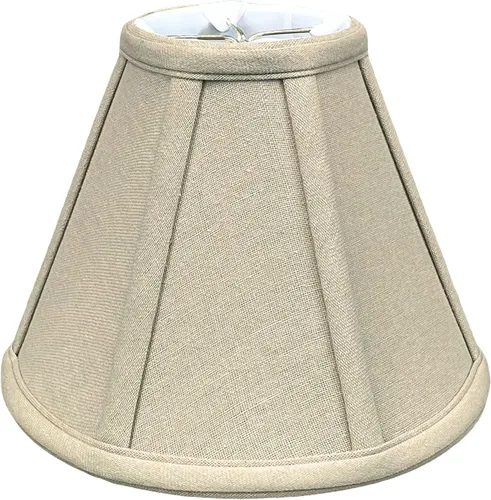 Miniatura 45 de Royal Designs, Inc. BS-707FC-6AGL Deep Empire Basic - Pantalla para lámpara con clip de llama, 3.5 x 6 x 5.75 pulgadas, color dorado antiguo