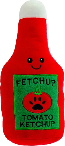 Miniatura 2 de Giftable World Juguete de Peluche para Mascotas Frutas, Cupcakes, Helados, Taza con Chirriador Juguete para Masticar para Perros
