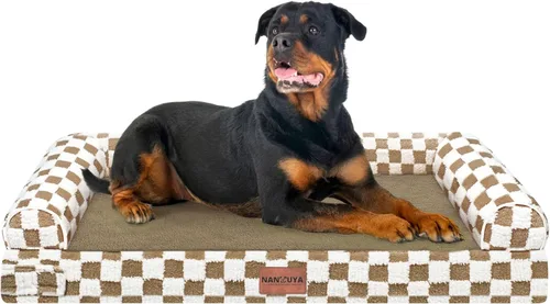 Miniatura 8 de Cama ortopédica lavable para perros medianos y grandes: cama con cojines de apoyo para perros medianos y grandes, cama impermeable de espuma tipo