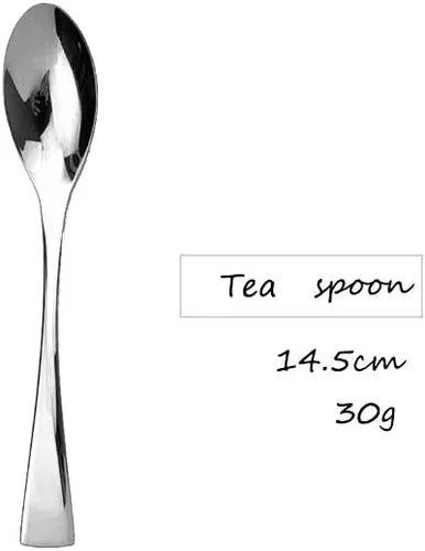Miniatura 3 de Juego de 4 cucharas de té JASHII Elegant Life Good - Cucharita de acero inoxidable, cuchara de café, acabado espejado, apto para lavavajillas