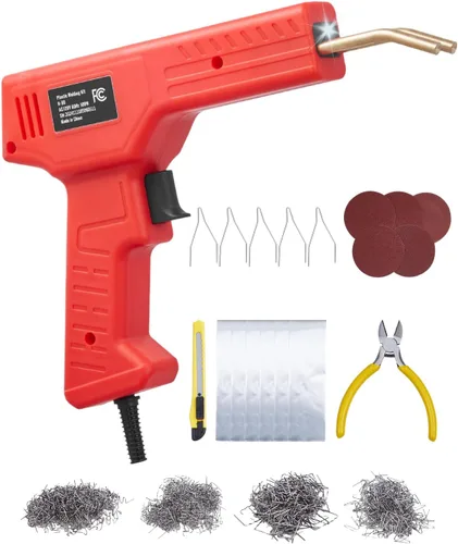 Miniatura 11 de VEVOR Kit de Soldador de Plástico Deluxe, Pistola de Soldadura de Plástico de 100W + Soldador de 60W/100W, Herramienta Profesional de Soldadura