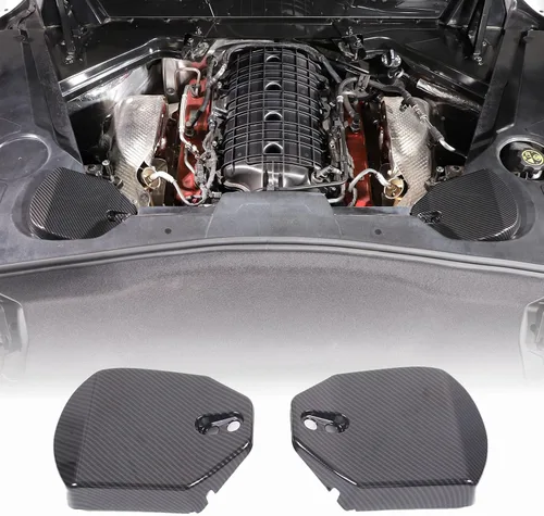 Miniatura 11 de Cubiertas de torre de puntal trasero compatibles con Chevrolet Corvette C8 2020-2023, cubierta de panel de protección de impactos de plástico ABS
