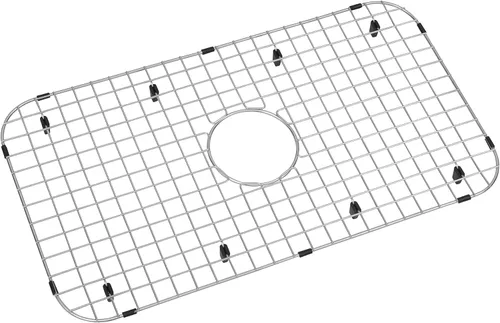 Miniatura 16 de Rejilla de fregadero de cocina Zeesink, protectores de fregadero de 18 1/2" X 13 3/8", rejilla de fregadero de acero inoxidable con drenaje central