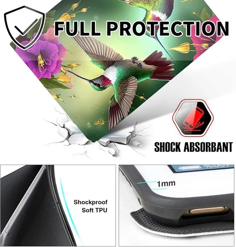 Miniatura 177 de Funda para tablet Fire 7 (12ª generación, versión 2022), delgada, a prueba de golpes, delgada, de piel sintética, con función de apagado/encendido