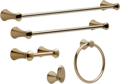 Miniatura 2 de DELTA FAUCET 73835-CZ Lahara - Gancho para toalla individual montado en la pared, color bronce champán