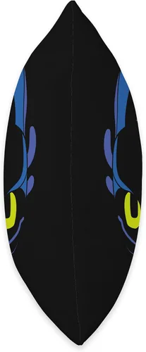 Miniatura 2 de DreamWorks Dragons Toothless Night Fury - Almohada para disfraz de cara grande, 16 x 16 pulgadas, multicolor