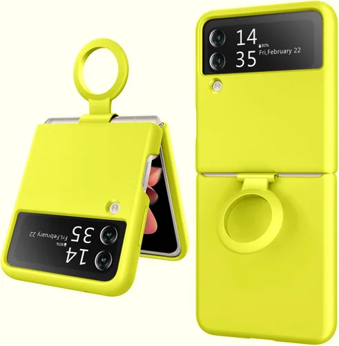 Miniatura 7 de Funda delgada de goma para Samsung Galaxy Z Flip 4, funda de teléfono para z4 flip lanzada 2022 (SM-F721U, SM-F721U1), funda protectora a prueba