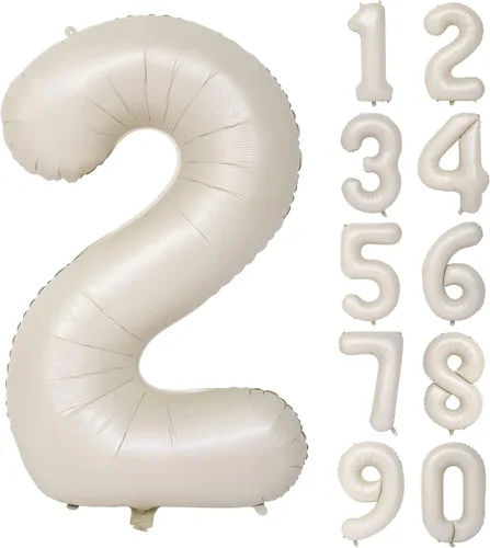 Miniatura 21 de Globos de helio de 40 pulgadas con dígitos dorados para fiesta de cumpleaños., Número 0, 40 pulgadas, número 0 oro 7