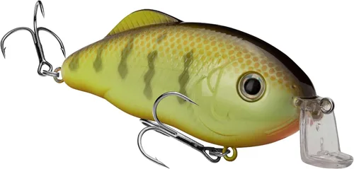 Miniatura 30 de Strike King Hybrid Hunter Shallow Jr. Señuelo de pesca, crankbait de buceo poco profundo, pico de 90 grados, ojos 3D, sonajero fuerte, se sumerge