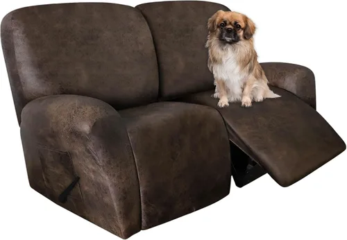 Miniatura 77 de ANARACHON Fundas para Sillas Reclinables Tipo Cuero, 4 Piezas Funda para Sillón Reclinable Lazy Boy, Protector de Muebles - Funda Suave Lavable