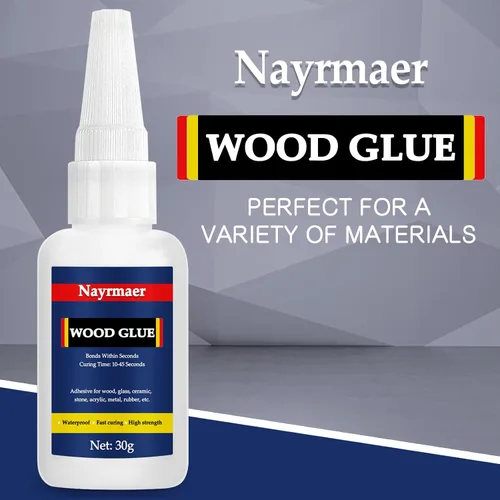 Miniatura 2 de WGN Super Glue para madera, secado rápido, pegamento CA para trabajar madera, muebles, balsa y manualidades (1.06 oz)