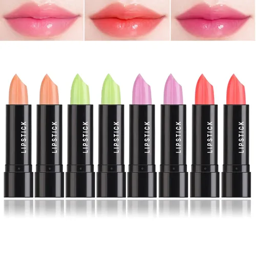 Miniatura 9 de Paquete de 3 lápices labiales de aloe vera, brillo labial mágico que cambia de color, bálsamo labial hidratante nutritivo de larga duración, juego