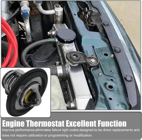 Miniatura 4 de Engine Thermostat Replacement for 1986-2001 ACURA INTEGRA, Replaces 19301-PAA-306, 19301PAA306, 19301-PLC-315, 19301PLC315, 19301-RNA-315
