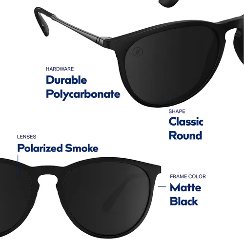 Miniatura 16 de Blenders Eyewear North Park – Gafas de sol polarizadas – Forma clásica, marco de metal mixto – 100% protección UV – Para hombres y mujeres