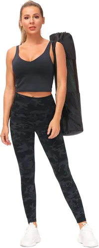 Miniatura 6 de The GYM People - Leggings de entrenamiento con control de abdomen y bolsillos pantalones de yoga atléticos de cintura alta para mujeres que corren