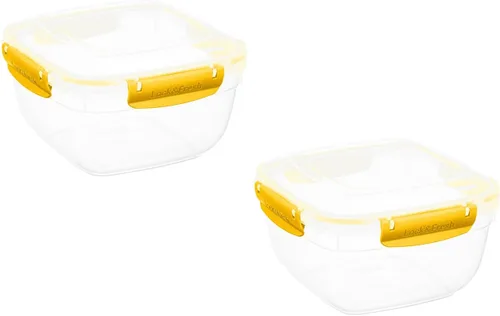 Miniatura 17 de Superio Recipiente de plástico para almacenamiento de alimentos con tapa hermética para cocina, 10 tazas, 80 onzas, libre de BPA, a prueba de fugas