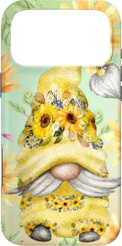 Miniatura 21 de iPhone 14 Pro Max Gnomo de girasol para jardín mamá hippies lindo patrón de verano caso