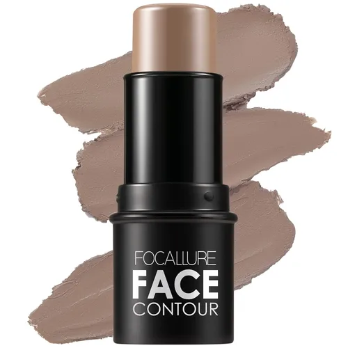 Miniatura 11 de FOCALLURE MOCHA - Barra de contorno en crema, barra bronceadora mate, maquillaje profesional para moldear y contornear la cara, fácil de aplicar