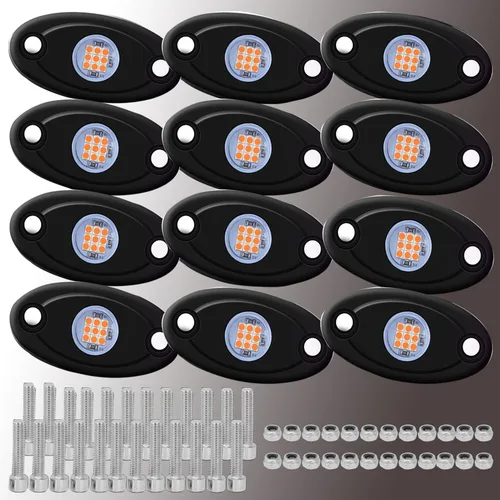 Miniatura 7 de 12 cápsulas de luces LED moradas de neón para auto, camión, ATV, SUV, luz trasera para vehículos