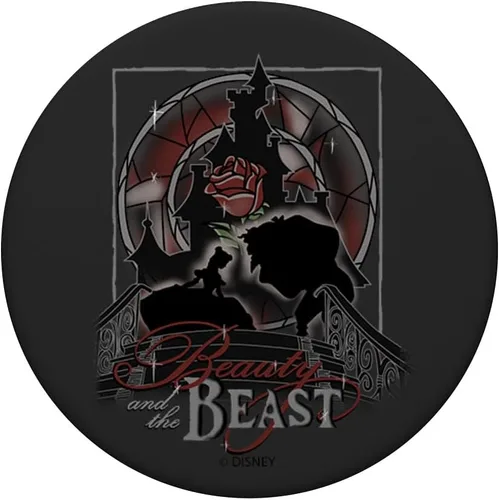Miniatura 3 de Disney Póster de silueta artística de Beauty And The Beast PopSockets PopGrip: agarre intercambiable para teléfonos y tabletas