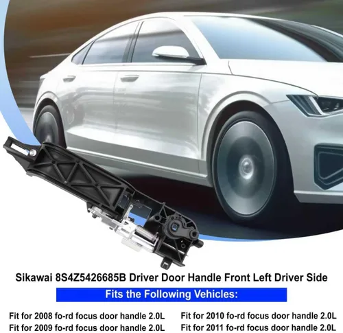 Miniatura 6 de 8s4z5426685b Soporte de Manija de Puerta del Conductor Delantera Izquierda Refuerzo de Base para 2008 2009 2010 2011 Ford Focus Reemplaza