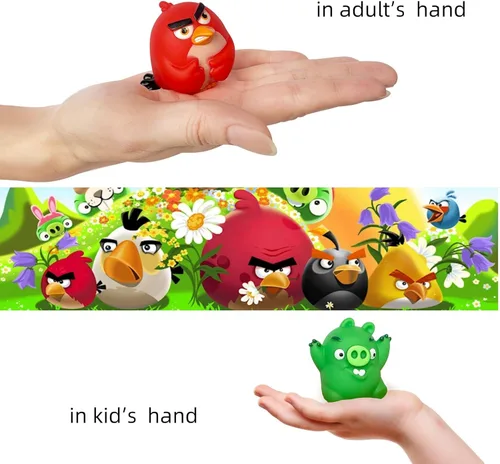 Miniatura 5 de ROLOSO Juguetes coleccionables de Angry Birds con licencia, 13 figuras de acción, juego de rebaño, juegos de cerdo City Strike 2 Takedown Space