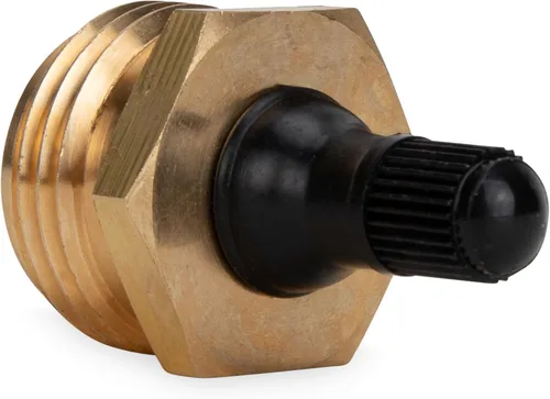 Miniatura 5 de Camco Enchufe de Soplado de Latón para RV - Herramienta Esencial para Acondicionar tu RV para el Invierno - Construcción de Latón de Alta